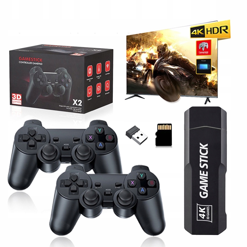 Konzola Gdmi Game Box Emulátor Tv 128GB 30000 her 2 Ovladače Dárek