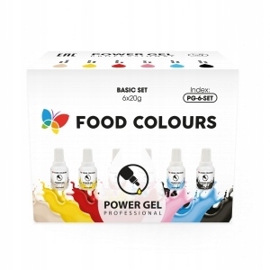 PowerGel 6x 20g Basic Set Food Colours