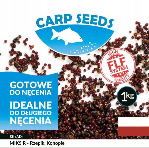 Gotowe ziarna Carp Seeds Miks R Rzepik Konopie 1kg