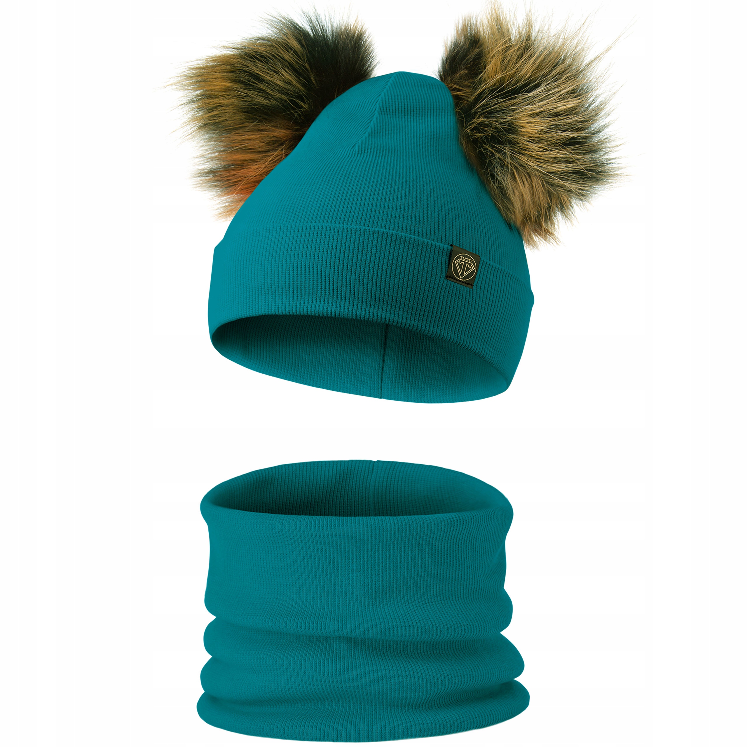 

Czapka komin komplet pompony jesień/zima 48-56