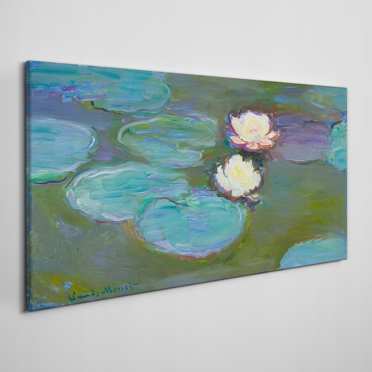 

Obraz na płótnie do salonu Woda lilie Monet 100x50