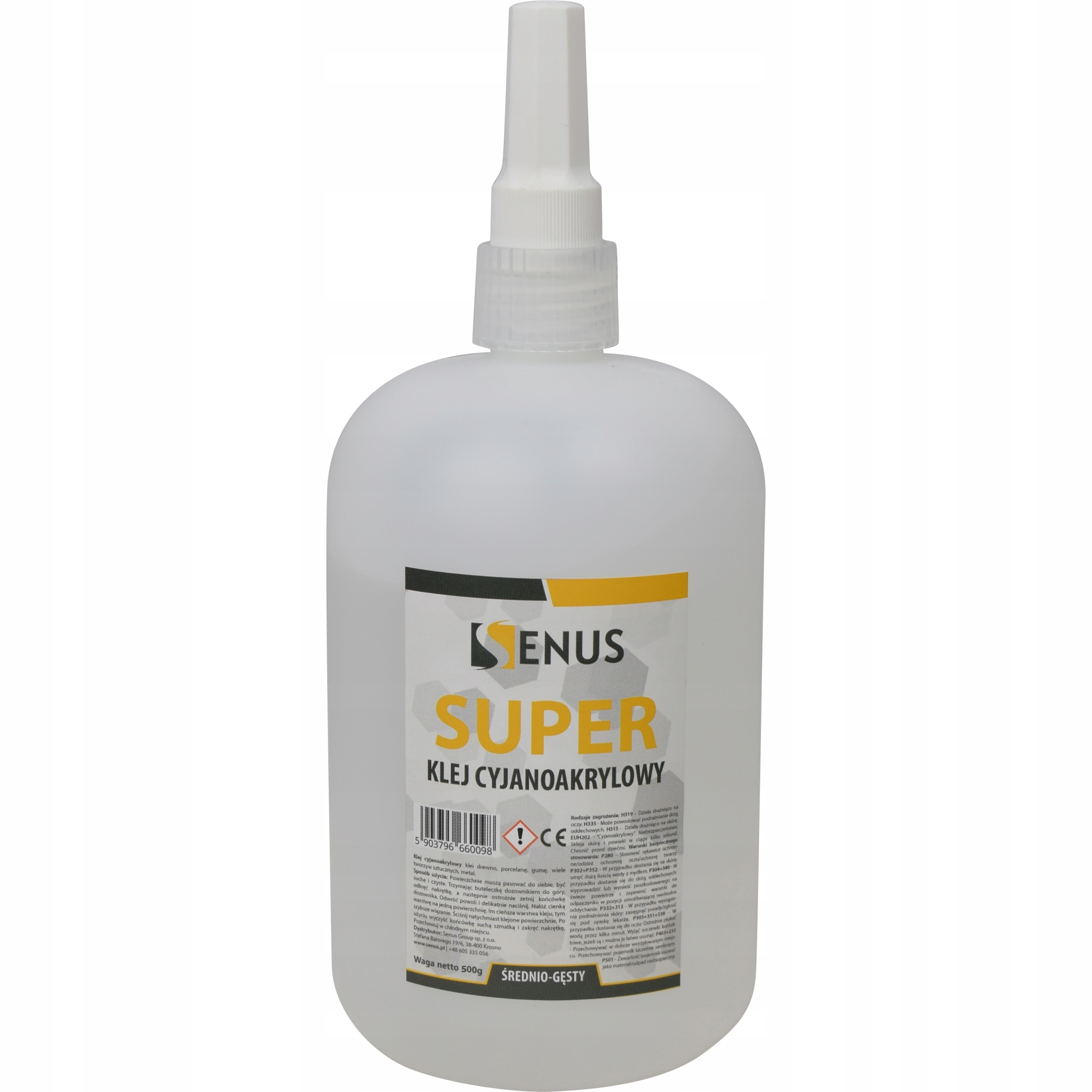 Kyanoakrylátové lepidlo Senus Ca Glue 500g