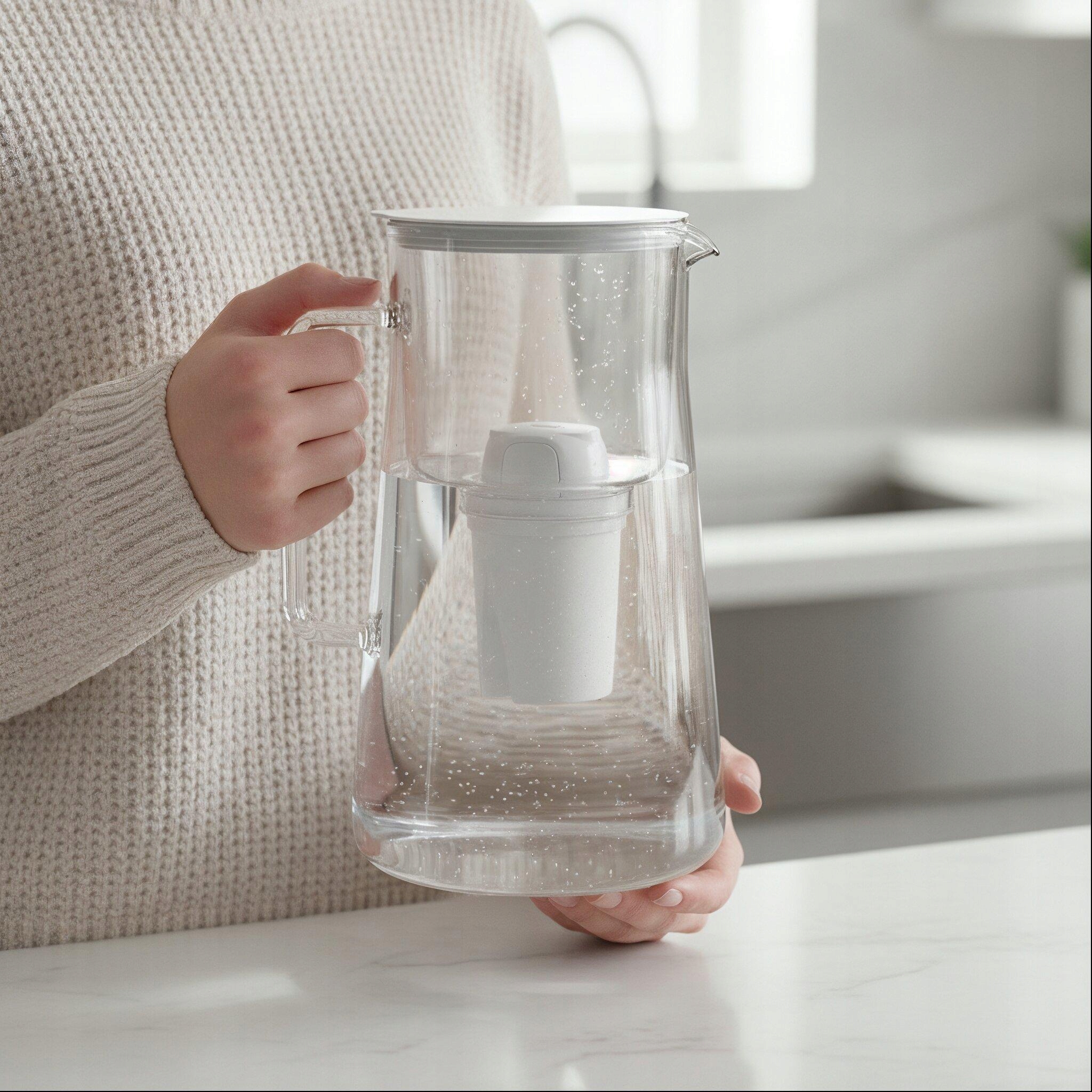 Üvegszűrő kancsó AquaFloow ClassGlass 3l + 10x vízszűrő Márka AquaFloow