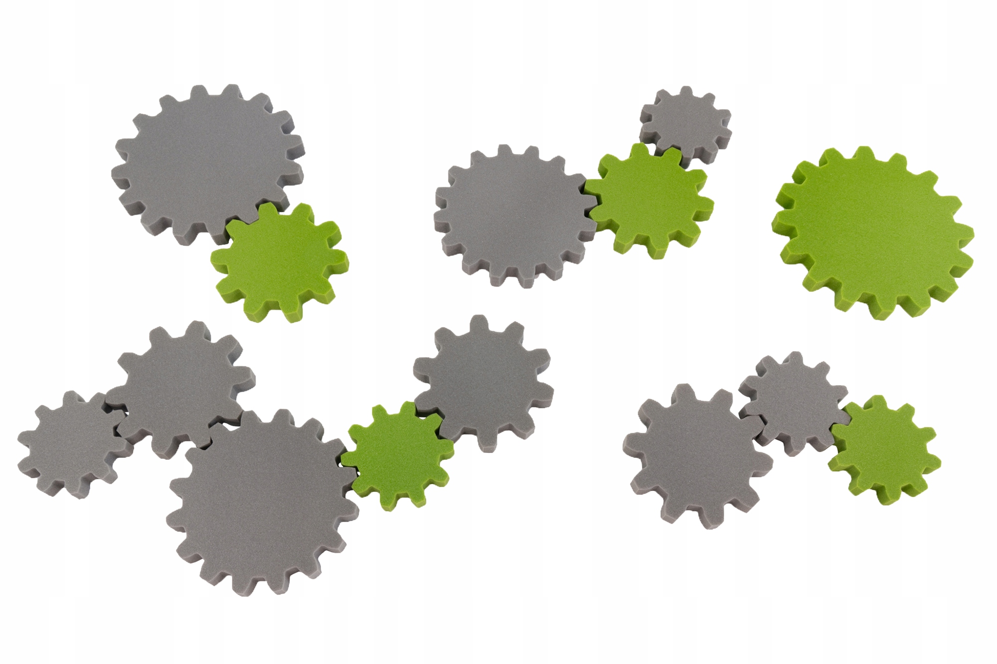 Sada akustických panelů Kolo Ozubené absorbující dekoraci, tloušťka 3 cm, atesty