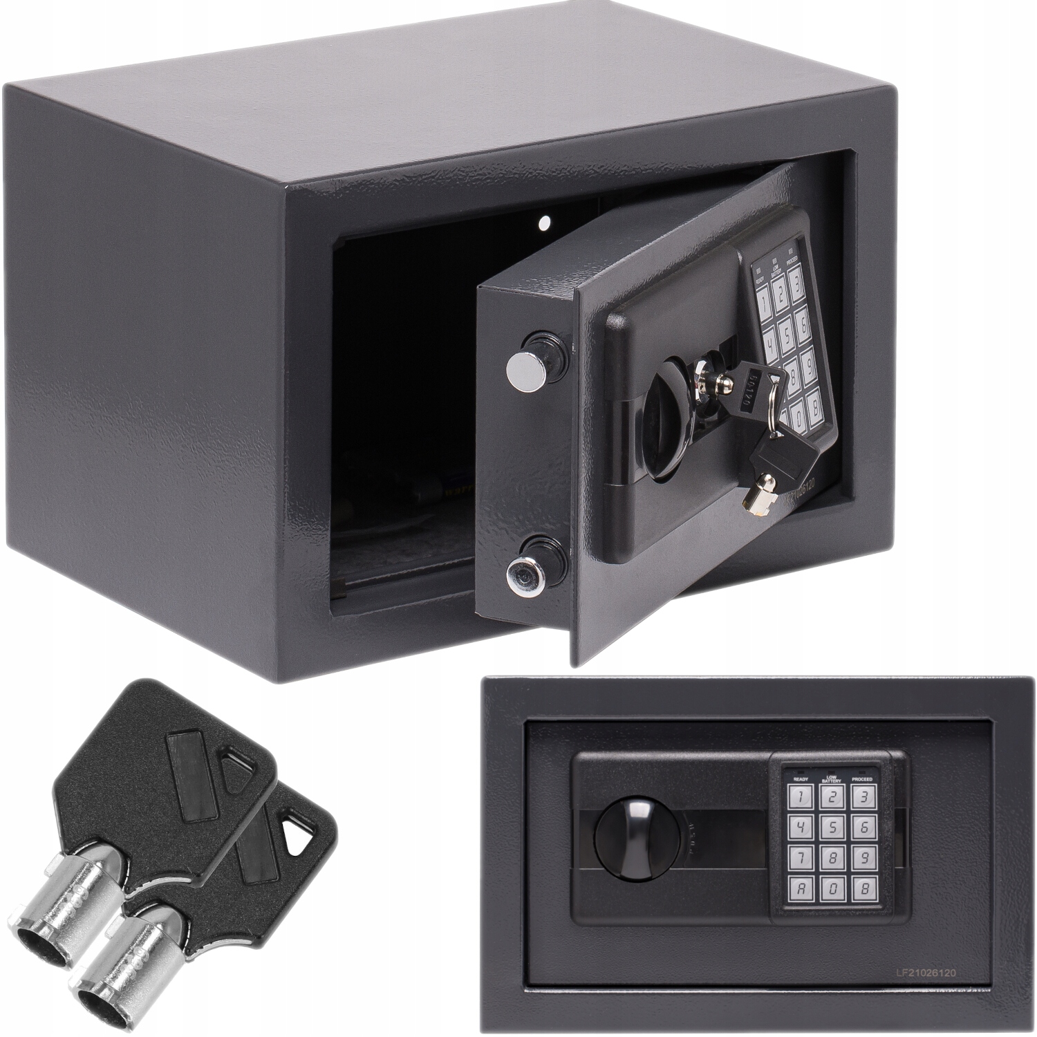 Sejf Elektroniczny Na Szyfr Kod Domowy Biurowy Klucz Wkręty 6 kg