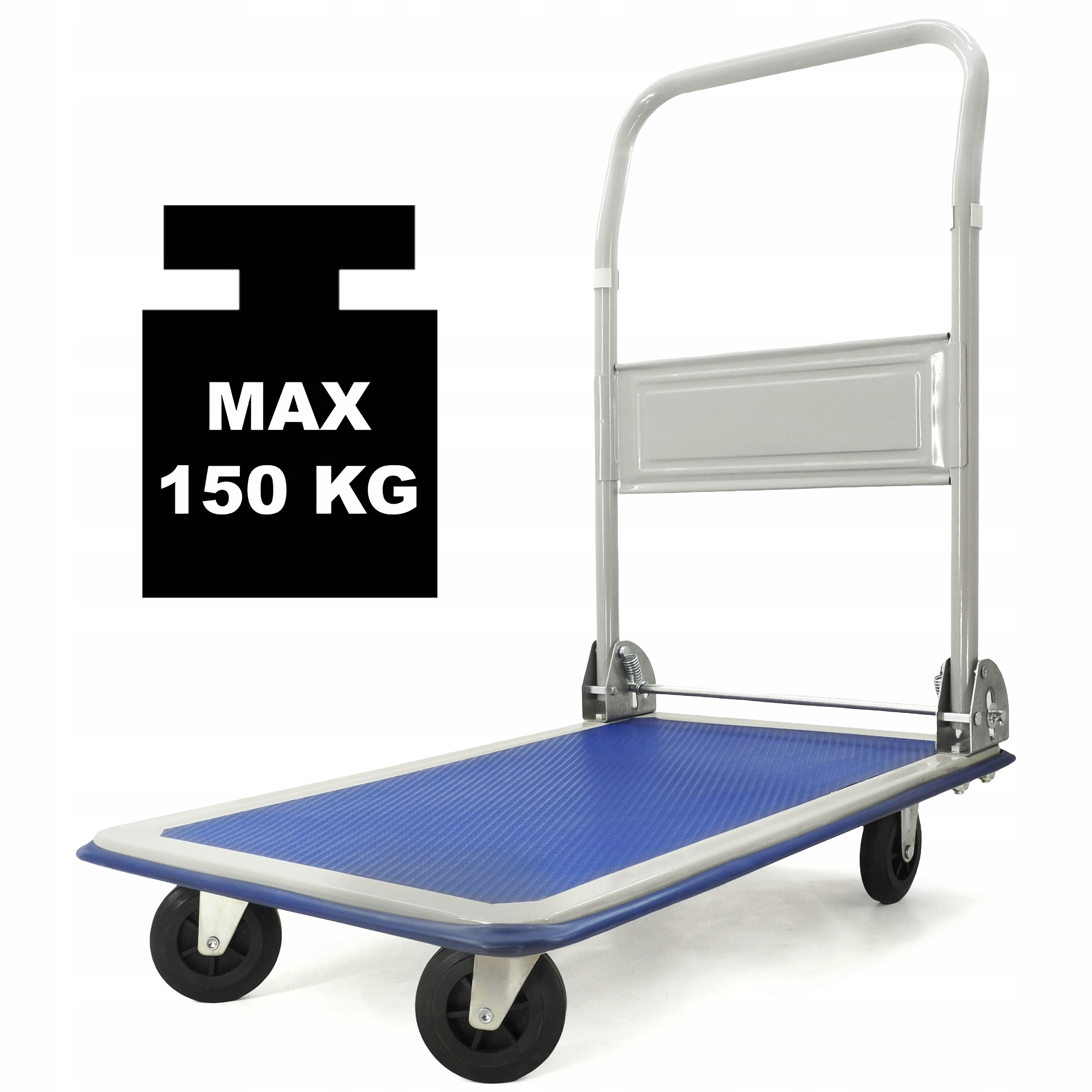Skládací Přepravní Plošinový Vozík 150 Kg, Skladovací H150