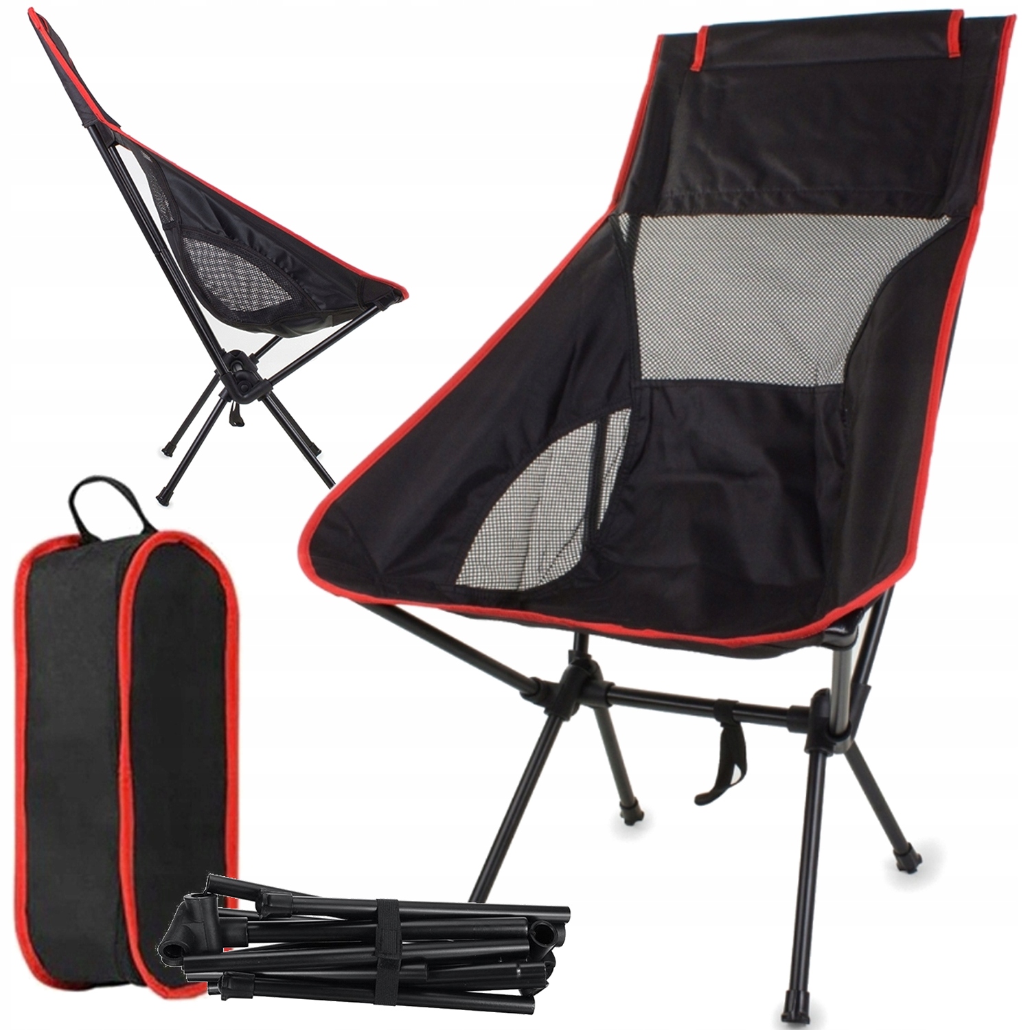 Přenosná Skládací Kempingová Židle, Lehké Turistické Rybářské Křeslo