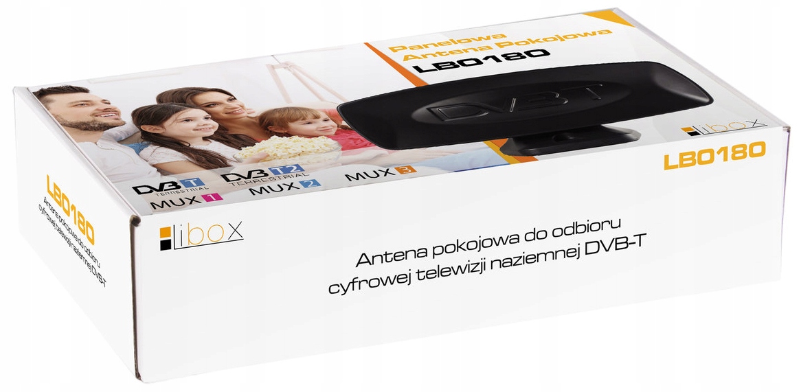 ANTENA DVBT TV POKOJOWA MOCNA + WZMACNIACZ + KABEL Marka Libox