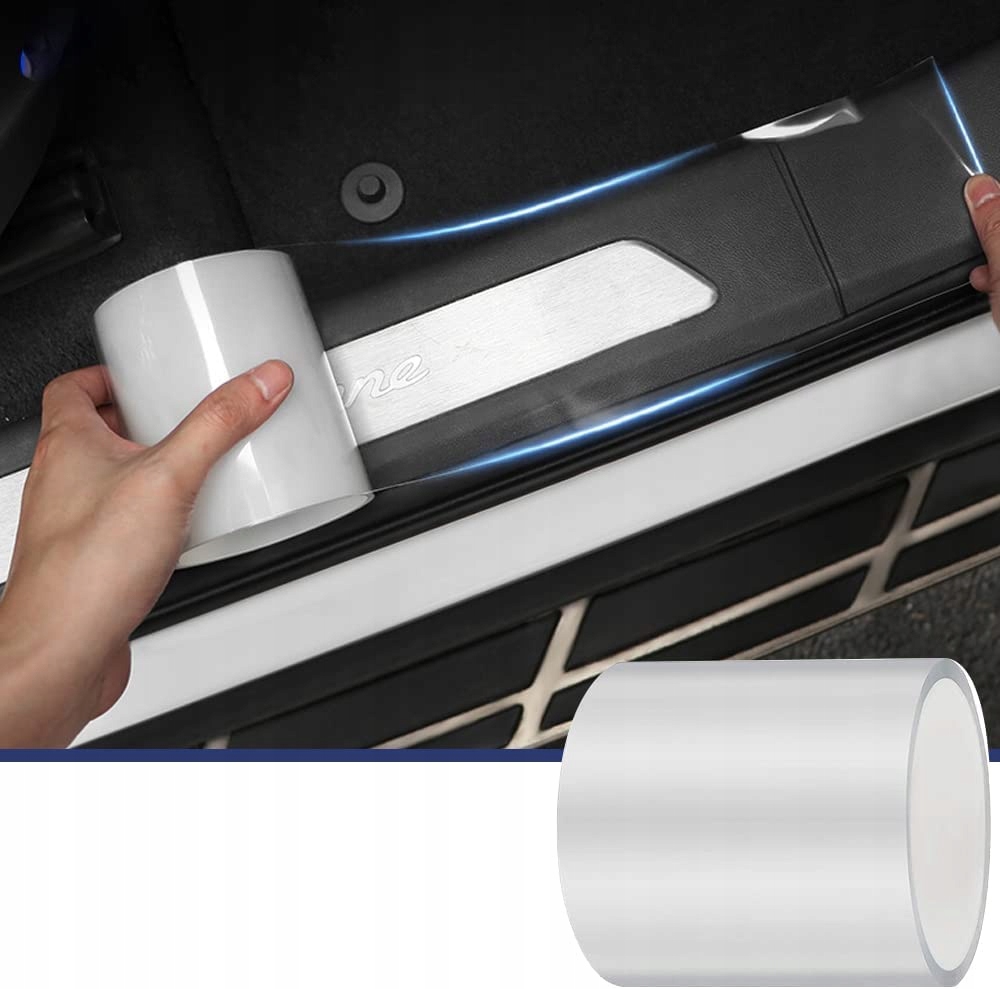 TAŚMA OCHRONNA NA PROGI RANTY DRZWI SAMOCHODU FOLIA SAMOCHODOWA 70mm x 5M EAN (GTIN) 5904569275662