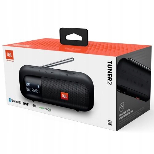 Jbl Tuner 2 Portable Bluetooth Speaker with Fm/dab/dab+ Black Eu