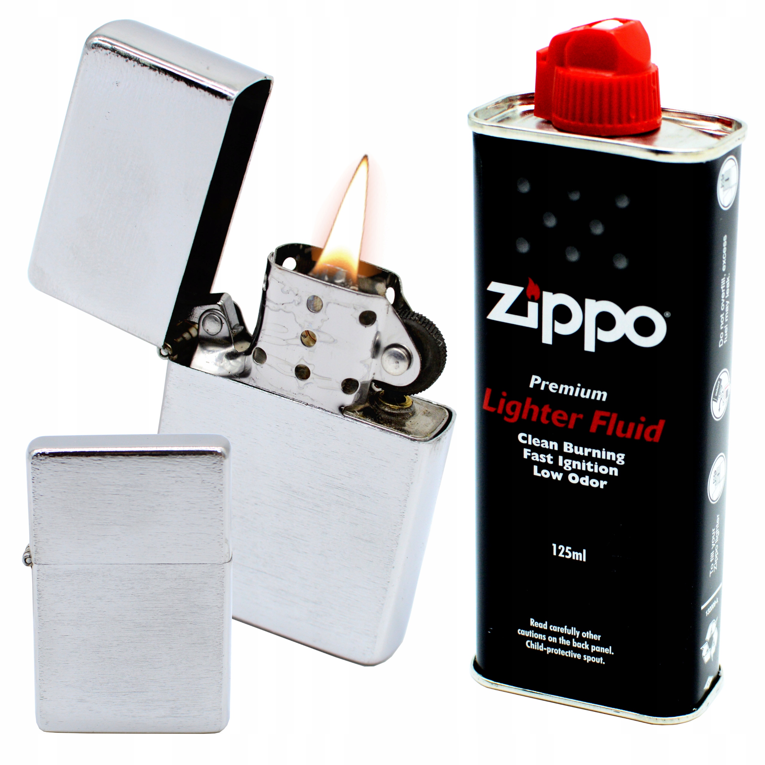 

Zapalniczka Benzynowa +benzyna Zippo 125 ml zestaw