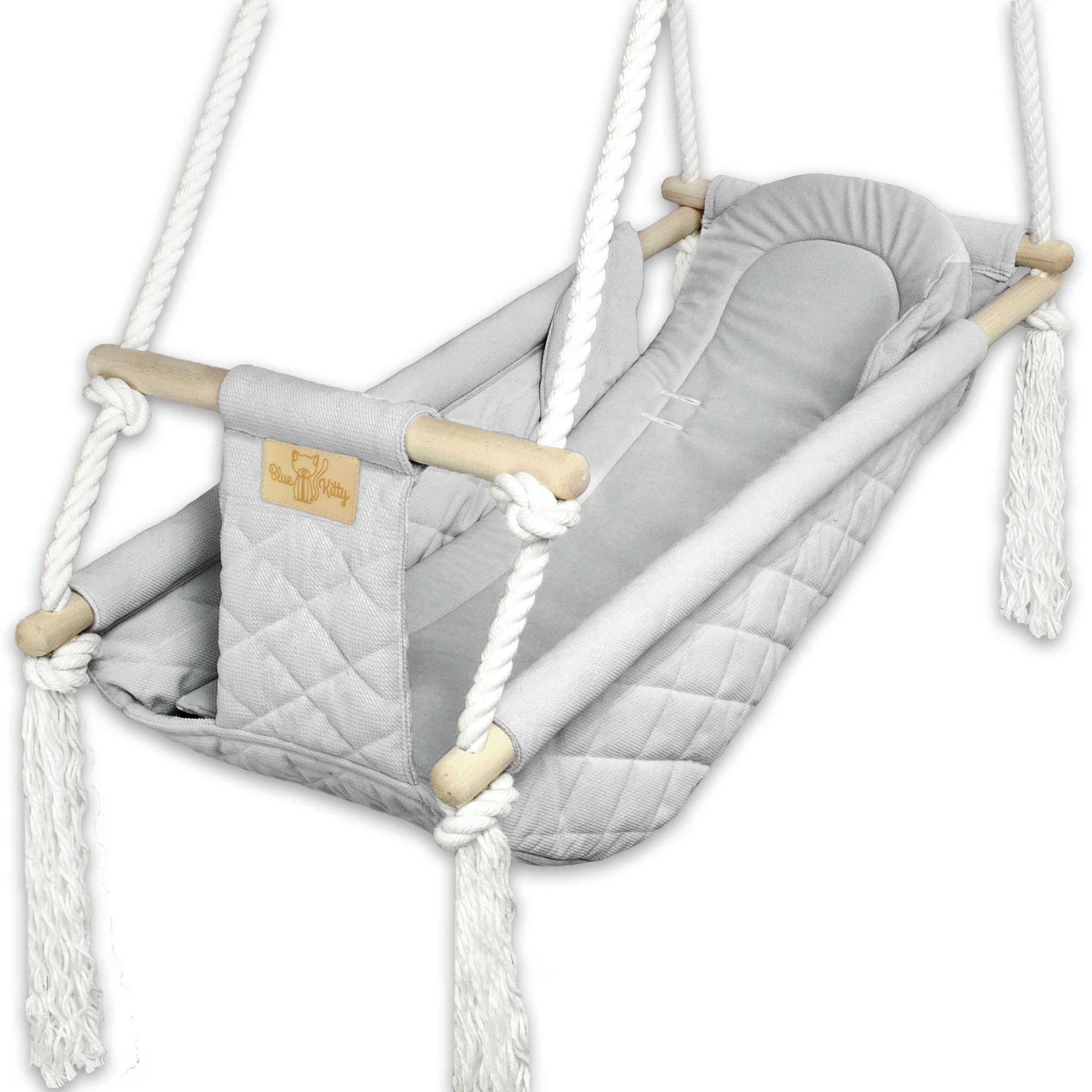 KiziaMizia KOŁYSKA HUŚTAWKA LEŻACZEK DLA DZIECI CE Kolor niebieski