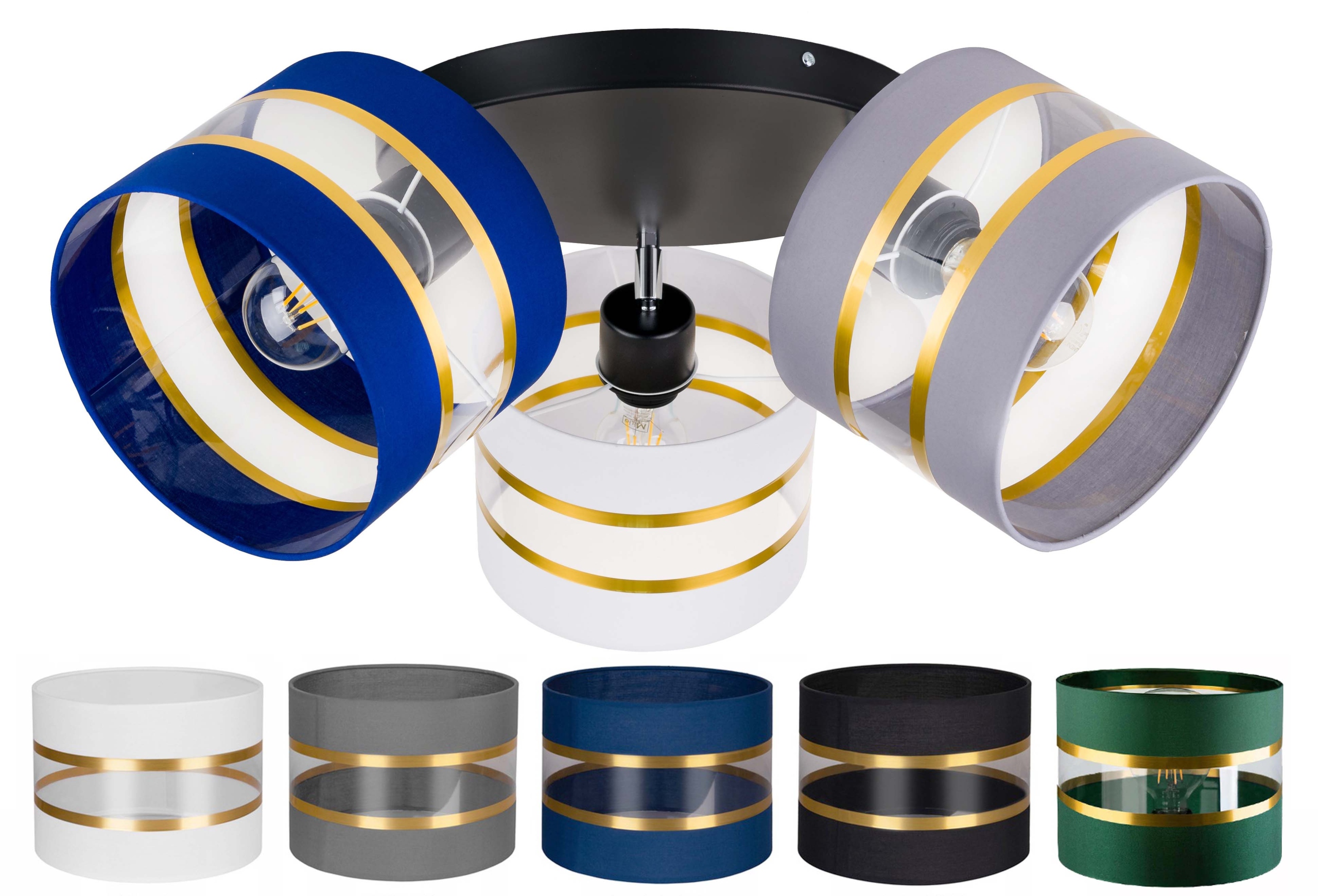 Lampa stropní svítidlo pohyblivý stropní lustr Abażur 20 cm