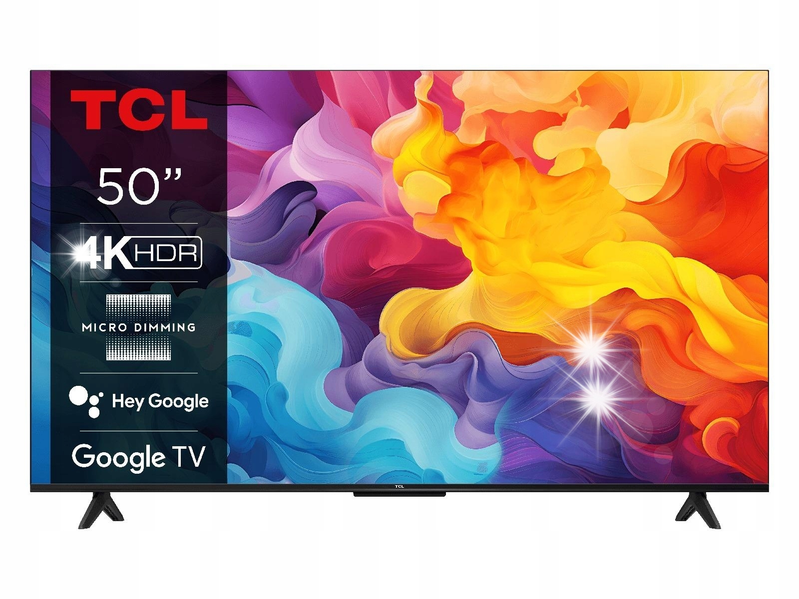 Telewizor Led Tcl 50V6B 50'' Led 4K Google Tv Hdmi 2.1 DVB-T2 Czarny