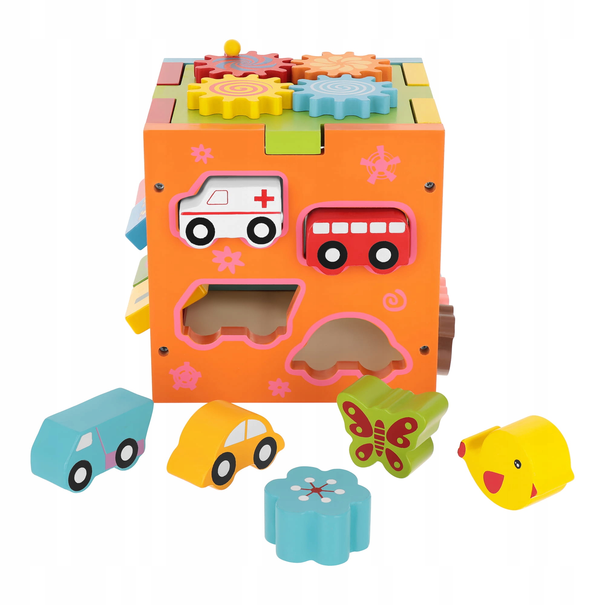 LT330 KOSTKA SENSORYCZNA EDUKACYJNA SORTER 5 PŁASZCZYZN