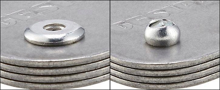 Nit 1-str.zam.CAP,al/stalleb plas.-okr. 4x10mm Zasilanie ręczne