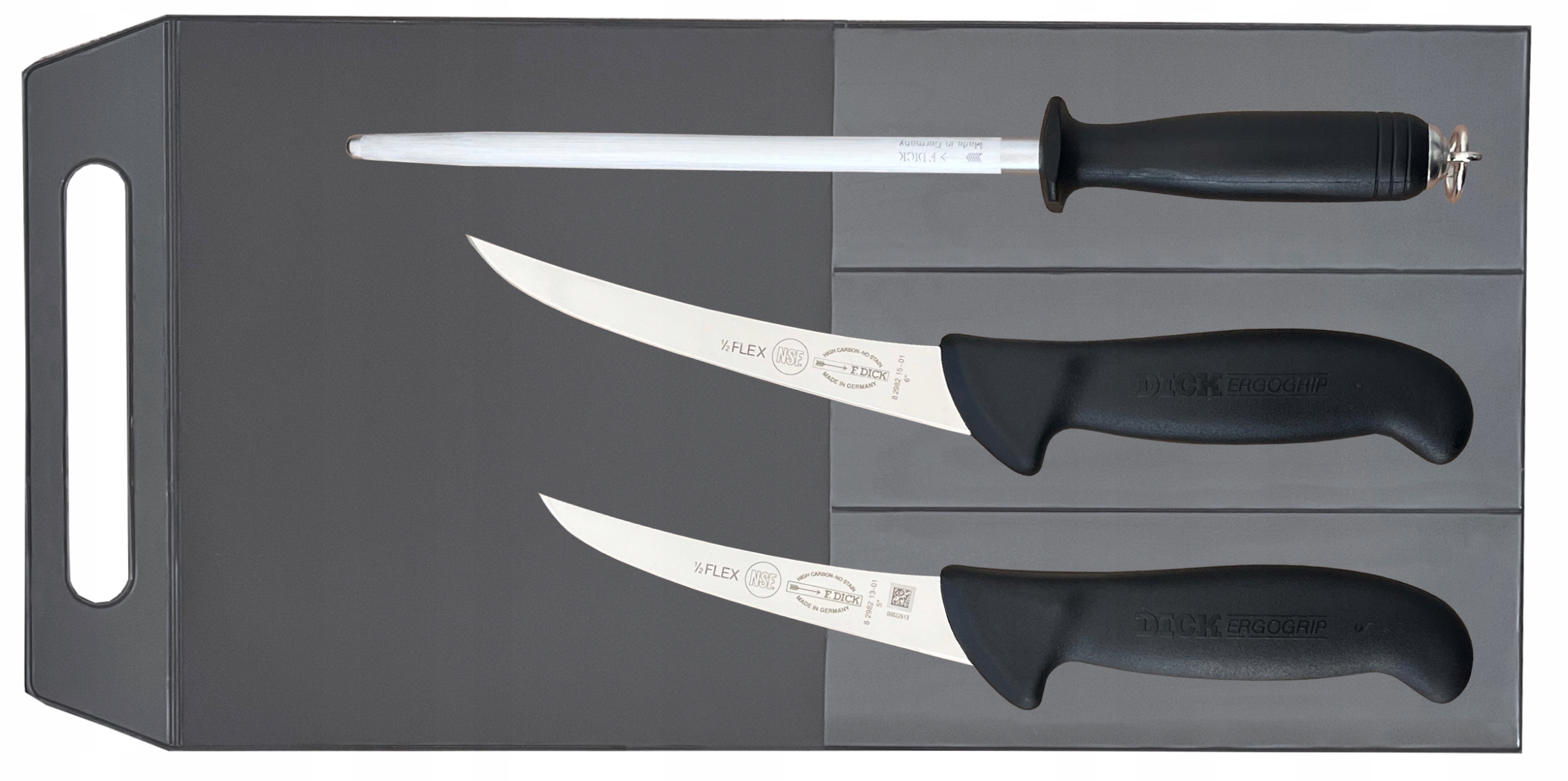 Dick Ergogrip sada 2 nožov a ocieľky (8213+8215+7811120)