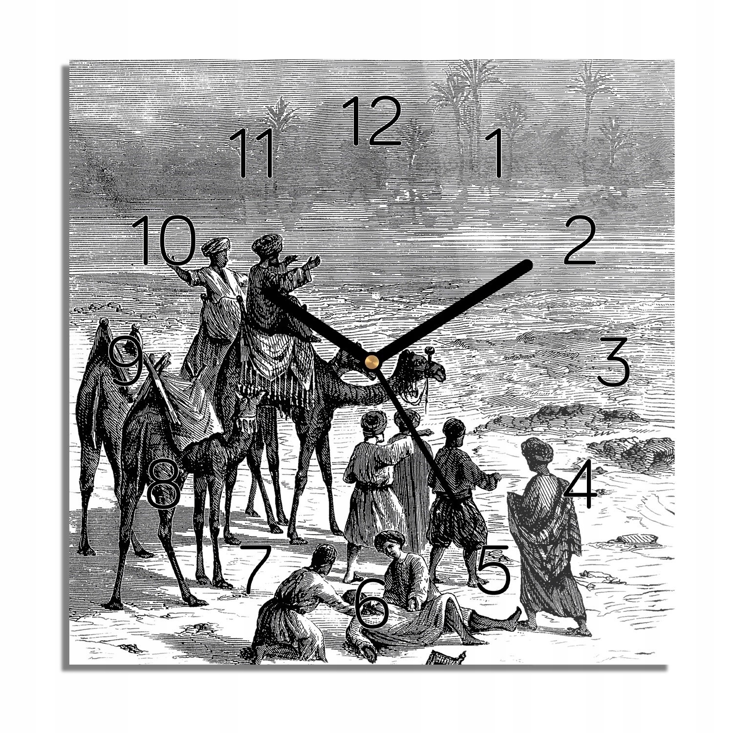 

Fatamorgana grafika foto-zegar do salonu 30x30