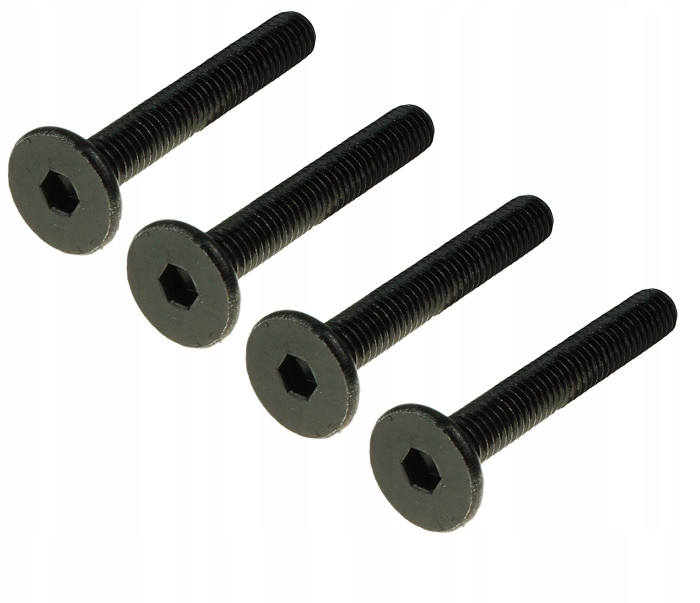 

10x wkręt z łbem walcowym czarny śruba M6x40 mm