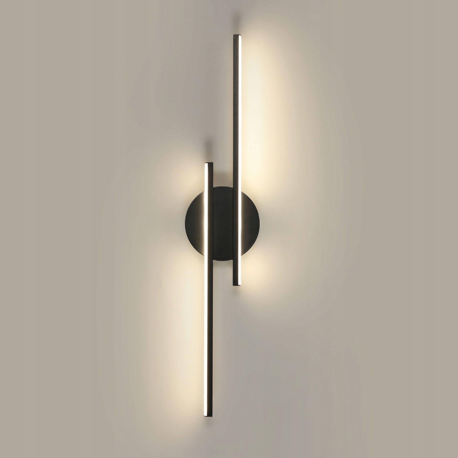 Kinkiet Lampa Led Ścienny Czarna Nowoczesna Salonu Korytarz 4500K 24W 60CM