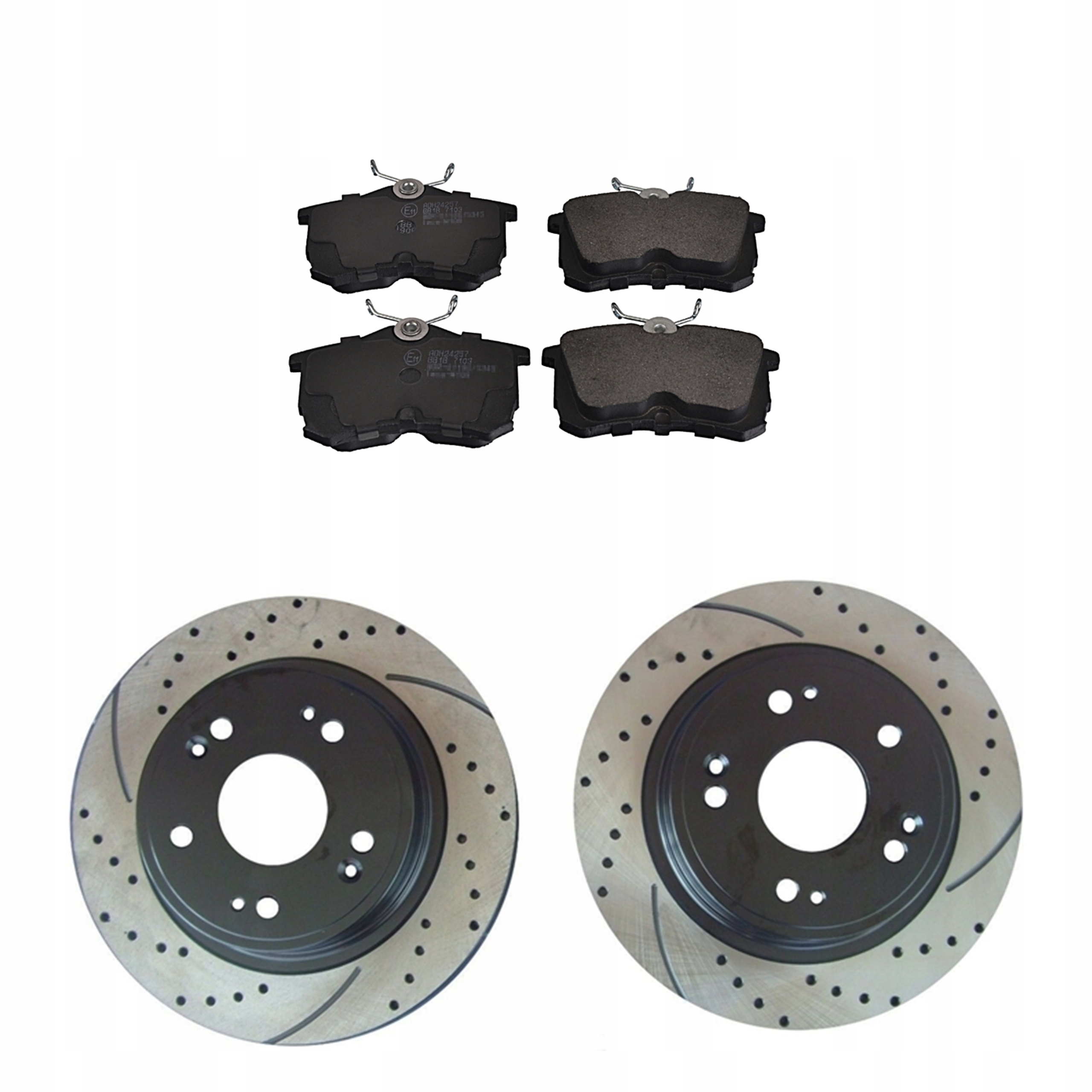 Kotouče se sportovním řezem zadní brzdové destičky Honda Accord VII 7 sedan 02-08