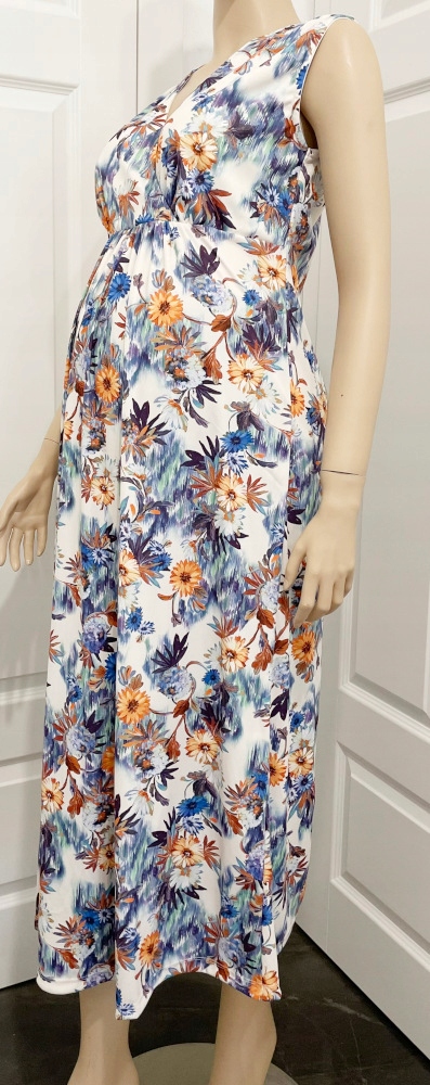 Maxi Šaty Těhotenství Krmení na oslavu L