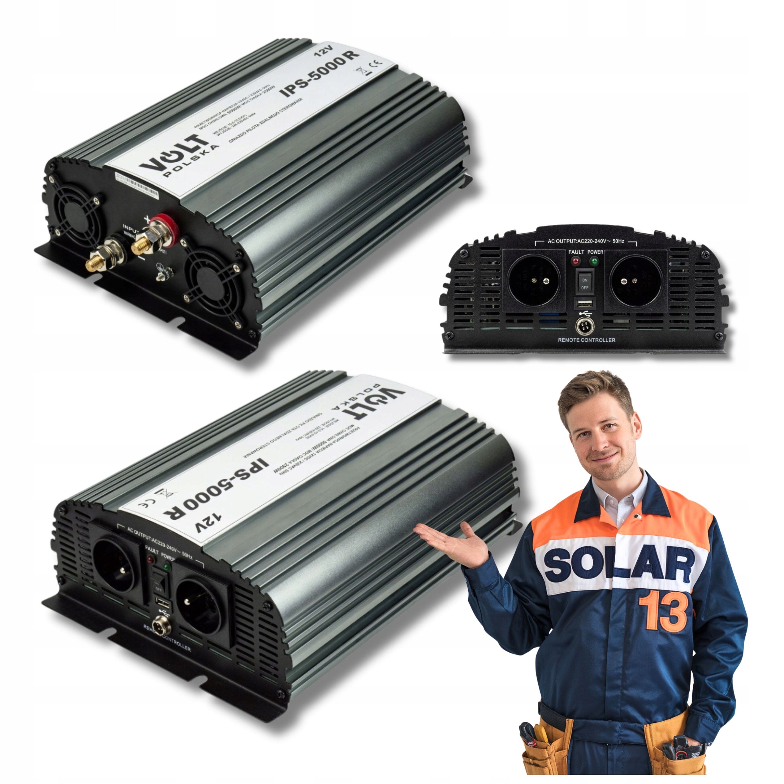 Voltový menič Ips 5000R 12/230 V (2500/5000 W)