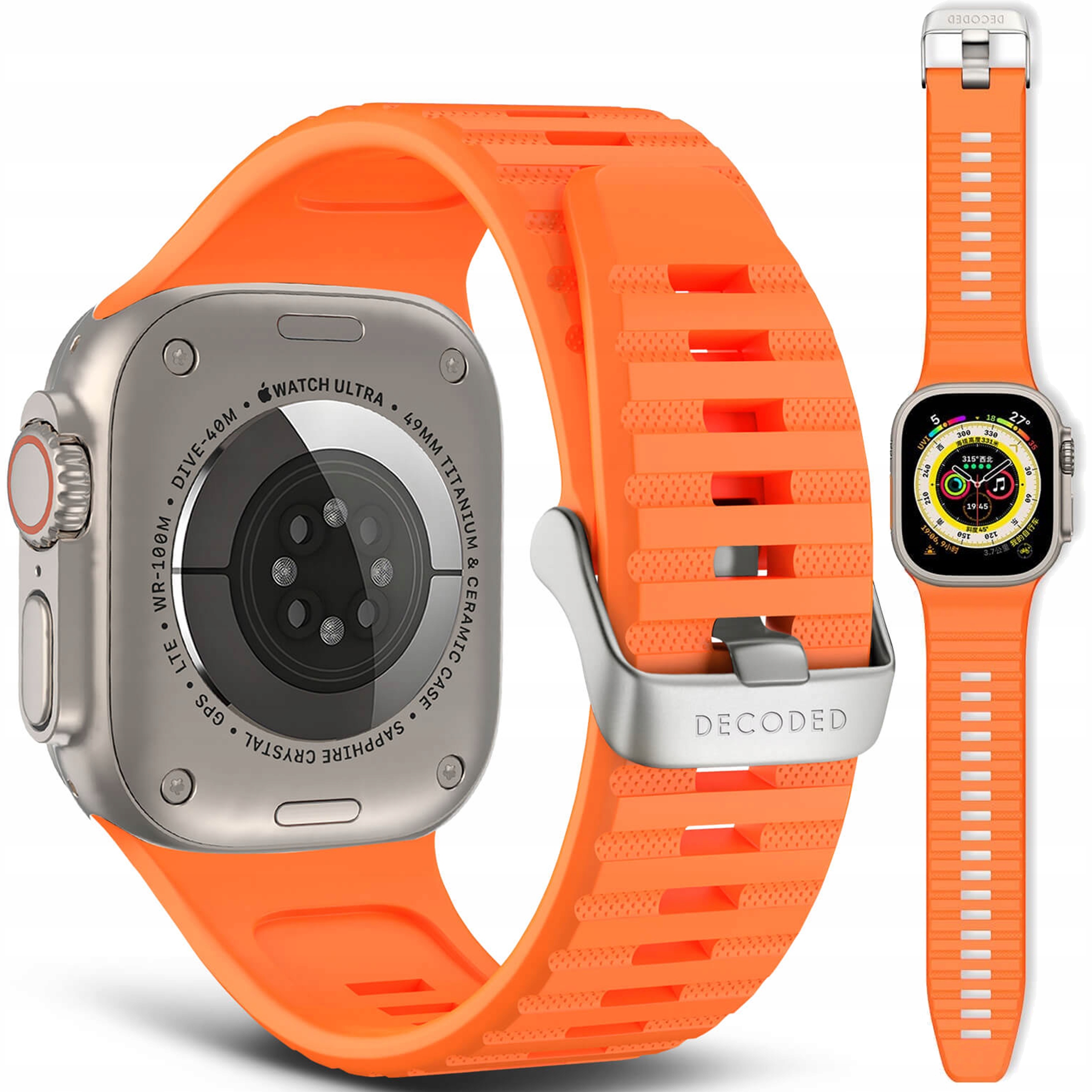 Decoded Sport Strap Pasek Silikonowy do Apple Watch 49 46 45 44mm