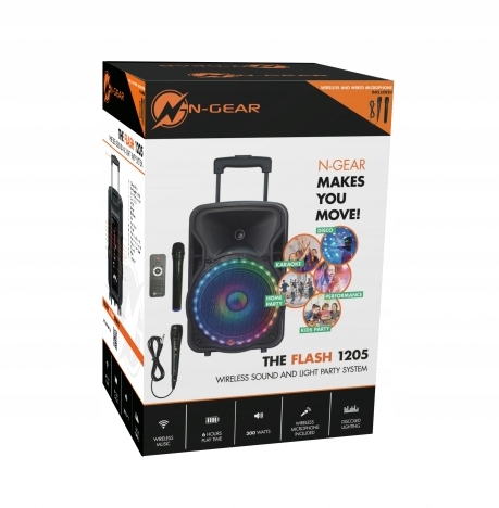 

N-gear The Flash 1205 Głośnik Na Kółkach Moc 300W