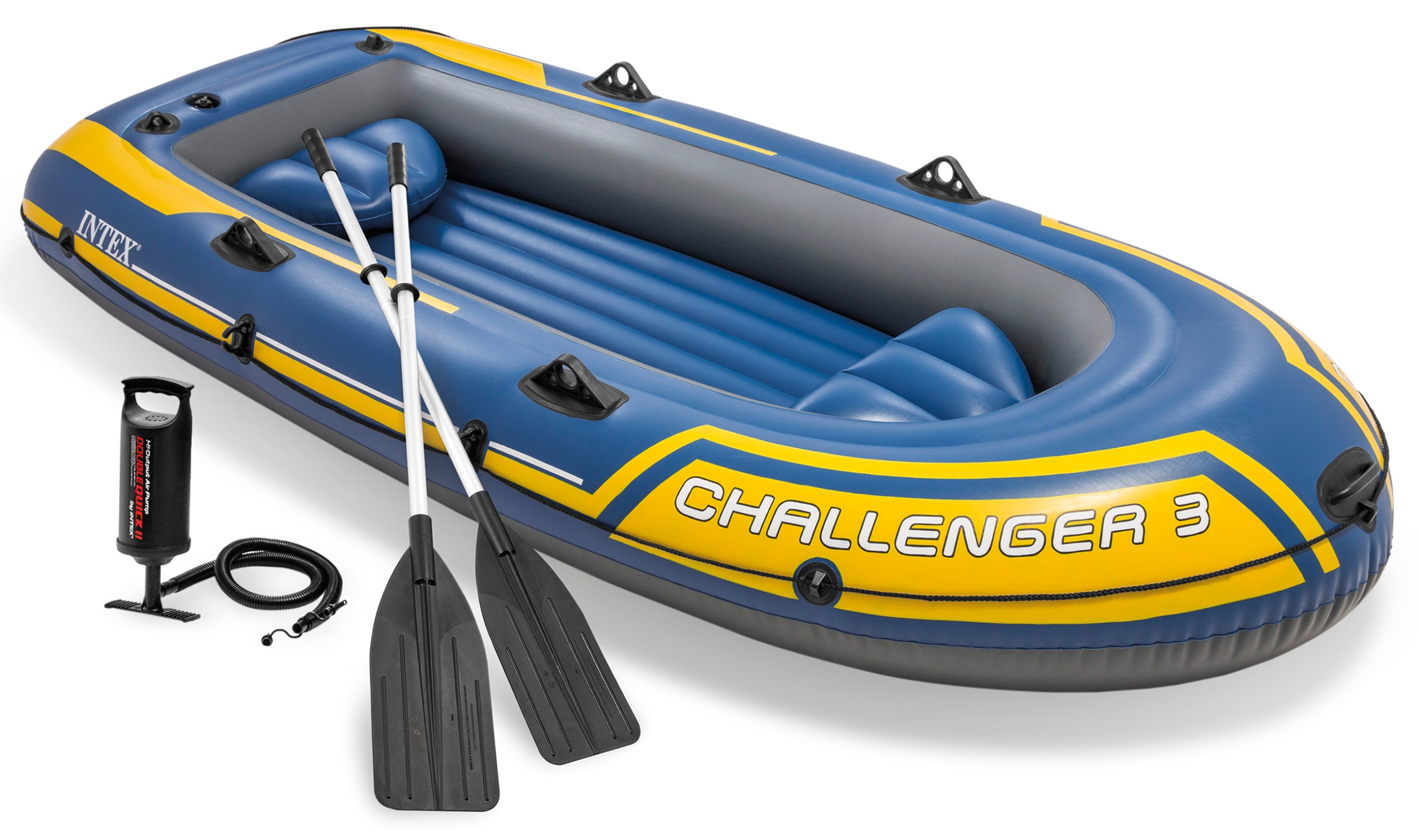 Ponton Challenger 3 295x137x43 cm Wiosła Pompka Intex 68370