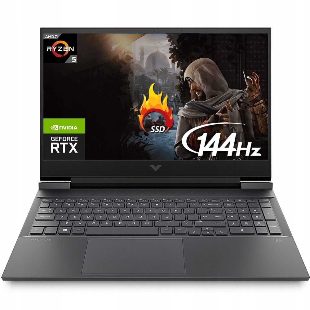 

Gamingowy Hp R5 16.1' 144Hz 16GB SSD512 Rtx W11