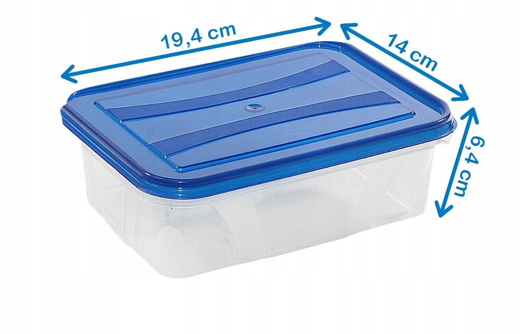 POJEMNIK PUDEŁKO PLASTIKOWY NA JEDZENIE MOCNY 1,2L Stan opakowania oryginalne