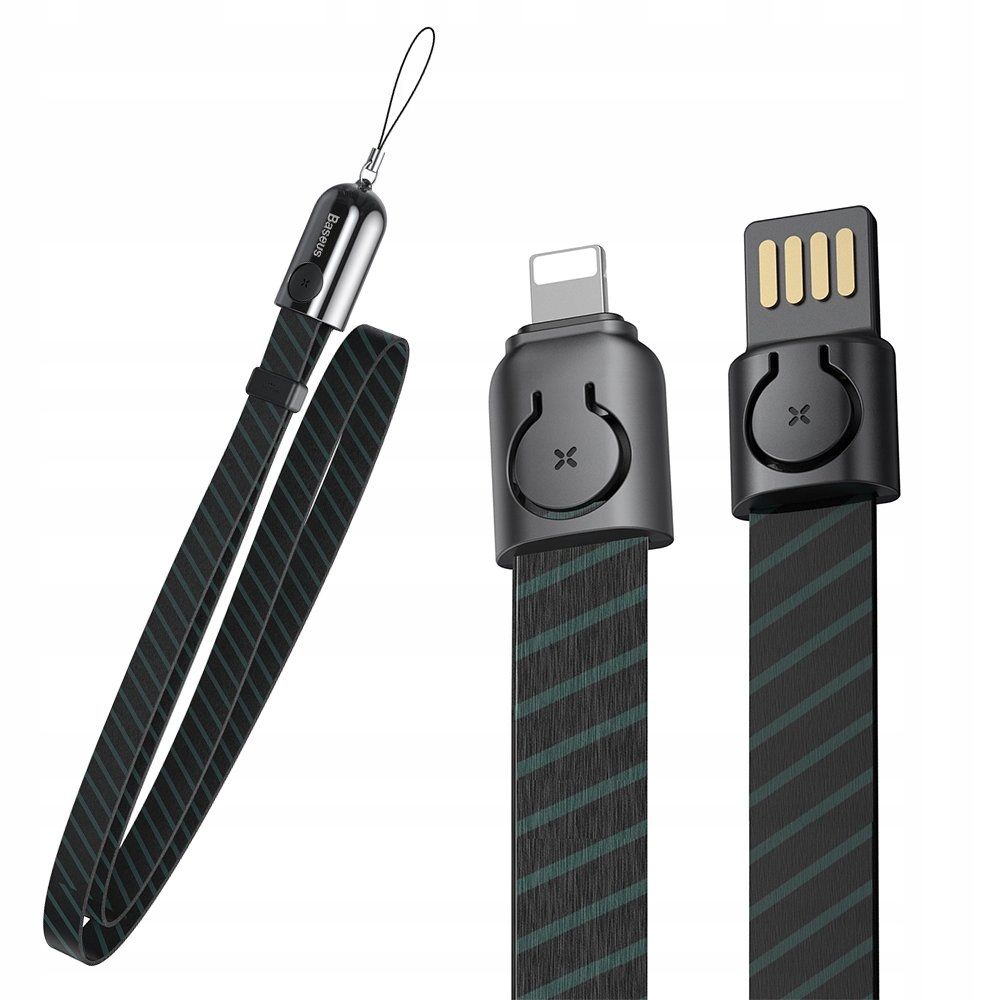 

Baseus 2w1 smycz + kabel Usb / Lightning 85cm 2.4A
