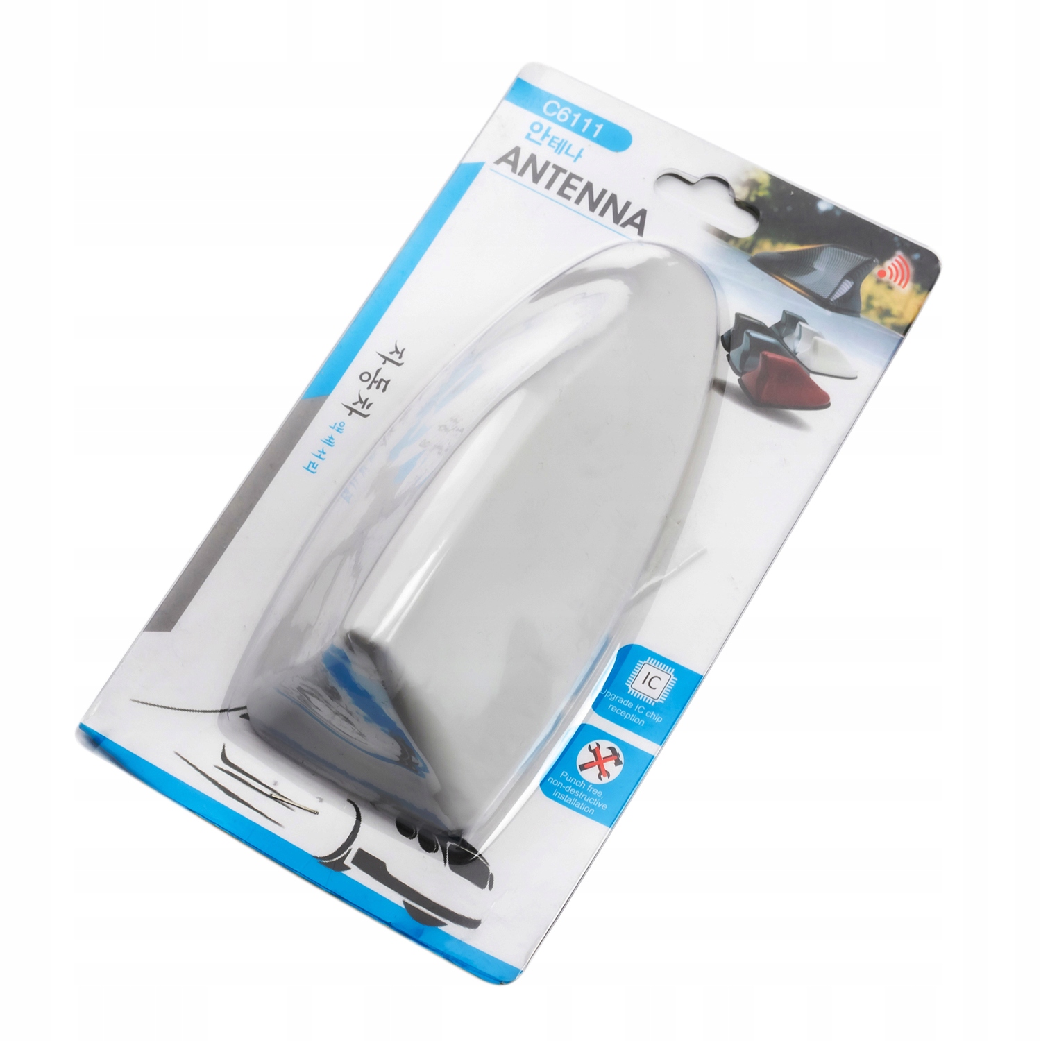 Zdjęcie AWparts UNIWERSALNA ANTENA PŁETWA BIAŁA