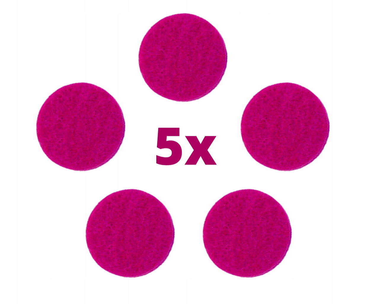 

5x wkładka zapas filc do dyfuzora samochodowego m.