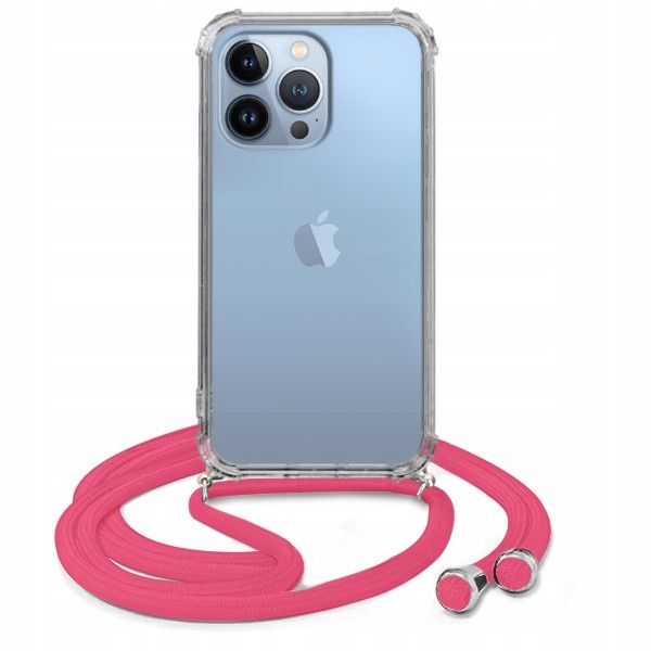

Etui Crossbody do Iphone 13 Pro Case Sznurek Róż