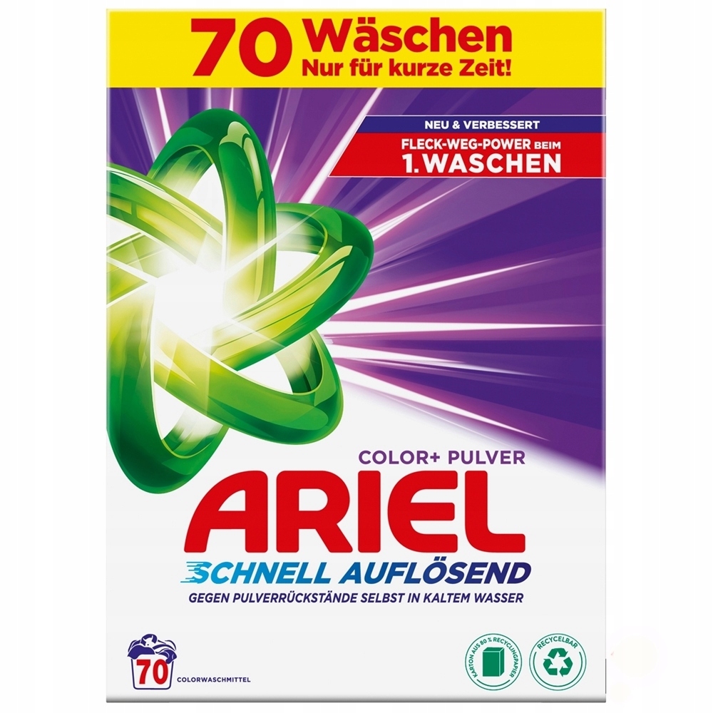 Proszek Do Prania Kolorów Ariel Wydajny Skuteczny 70 Prań 4,2KG De