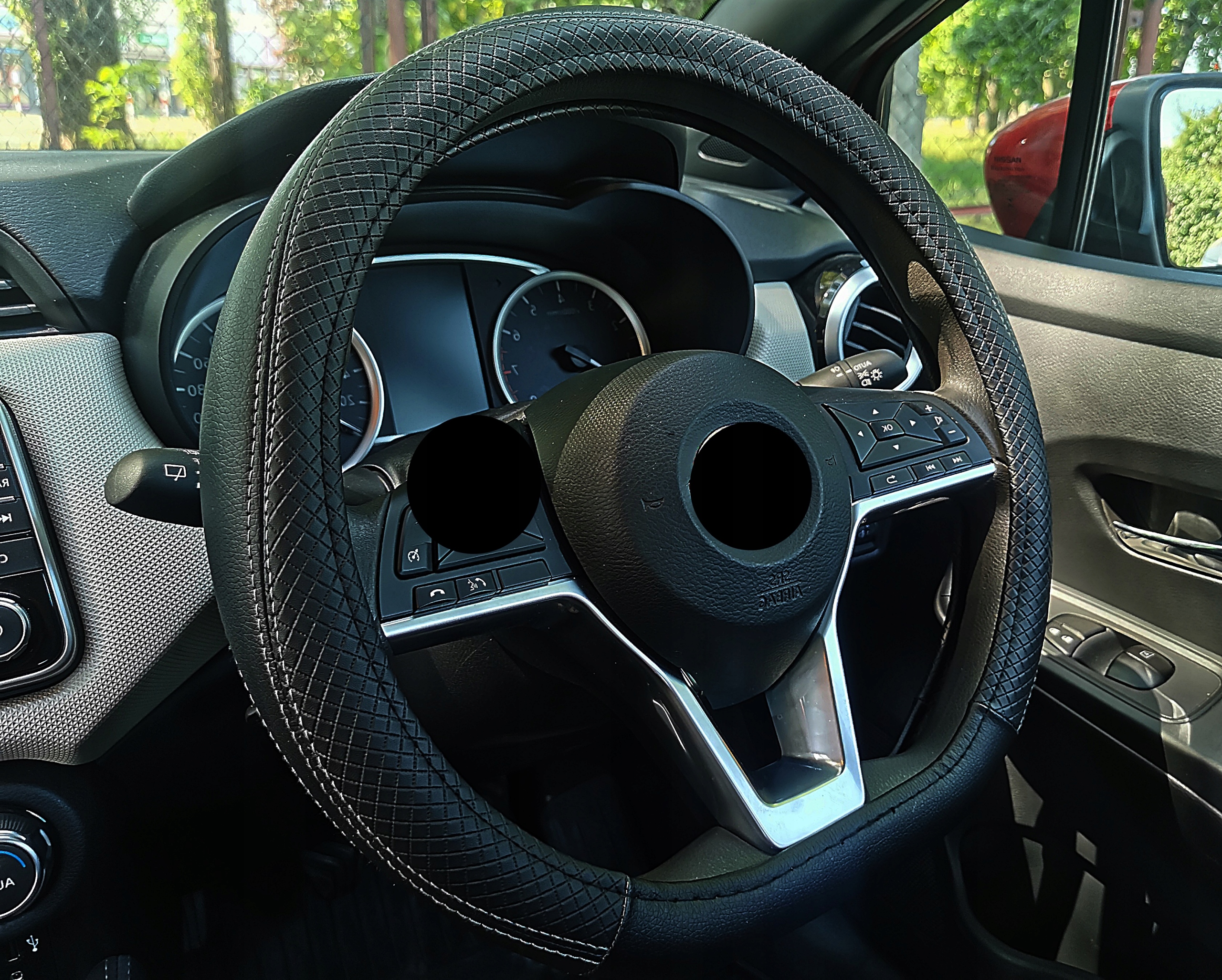 Pokrowiec na kierownice PŁASKI DÓŁ skóra nakładka ŚCIĘTA Sportowa Producent inny