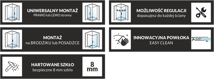 KABINA PRYSZNICOWA PRZESUWNA DS1000 LEYDEN 140x70 Głębokość 70 cm