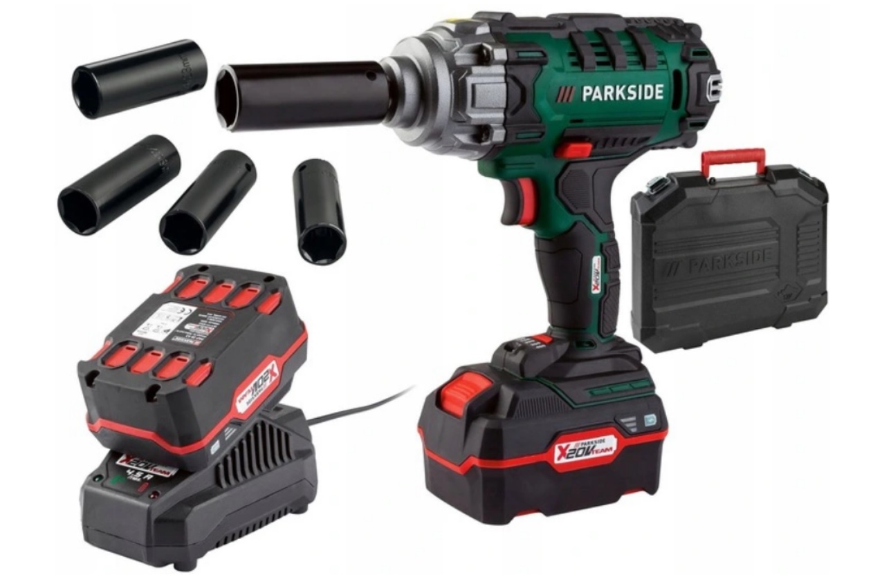 Klucz Udarowy PARKSIDE PASSK 20V 400Nm + Aku 20V 2 Ah + Ładowarka