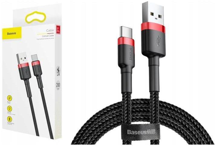 

Baseus Wytrzymał Nylonowy Kabel Usb-c Typ C 2m