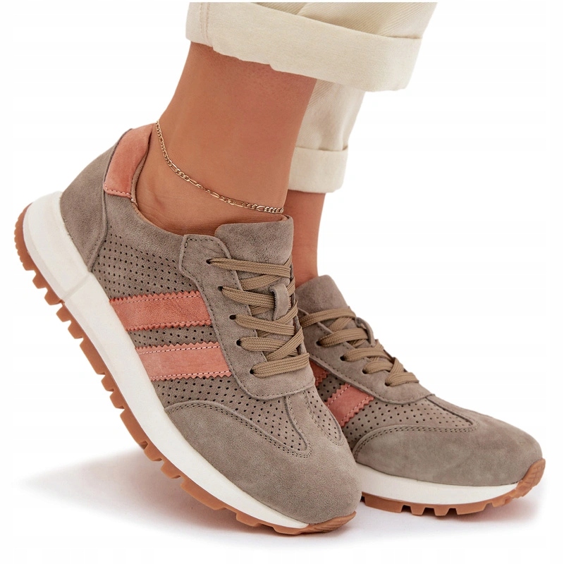 Dámské Tenisky Z Přírodního Semiše, Módní Tmavě Zelené, Velikost 37