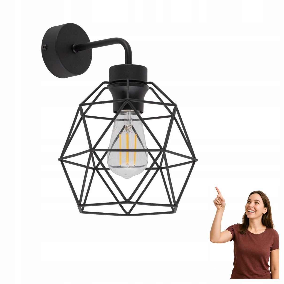 Nástěnné svítidlo Galaxy Black 4560 Tk Lighting