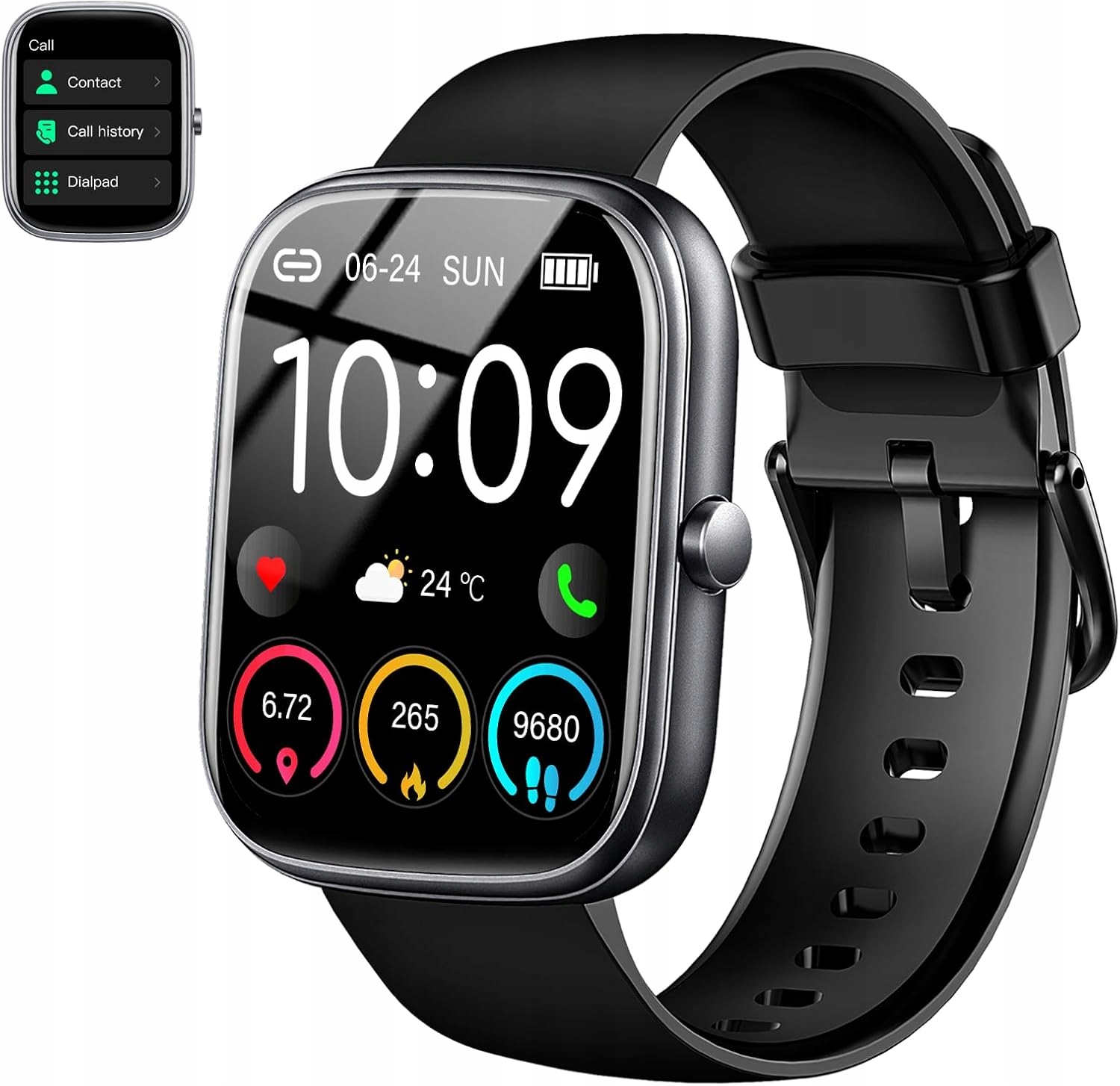 Smartwatch Uaue T60 1,91" Hd 110+ trybów sport IP68 dla kobiet i mężczyzn
