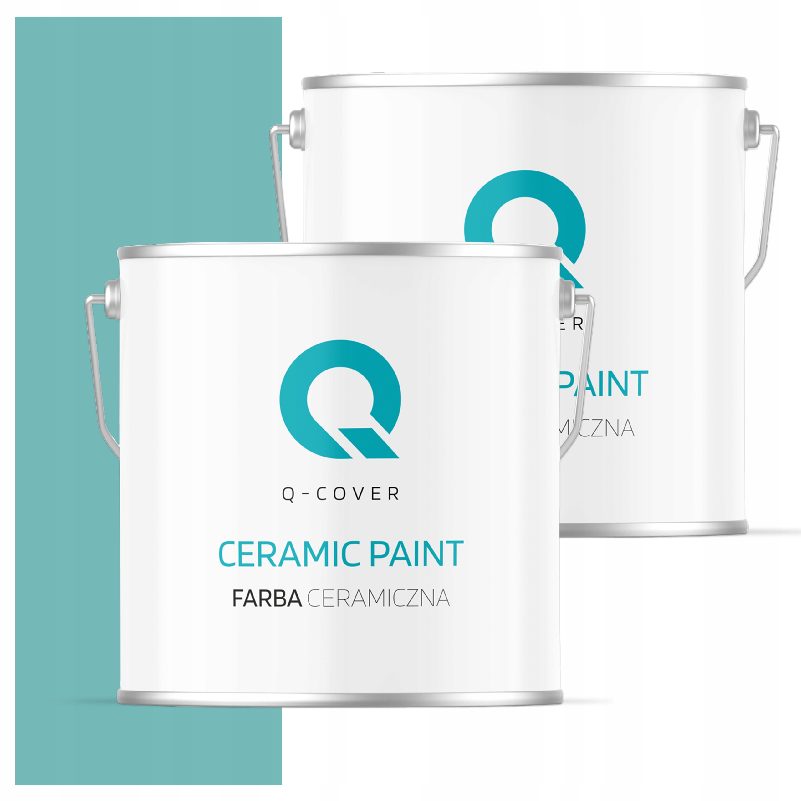 Keramická umývateľná farba na interiér 5L Hlboká matná farba Tyrkysová H1441