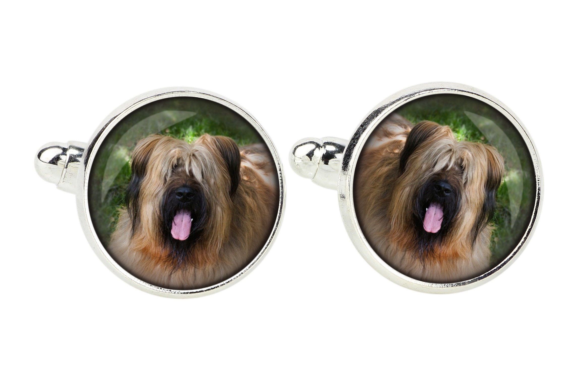

Briard Spinki do mankietów z Twoim zdjęciem foto