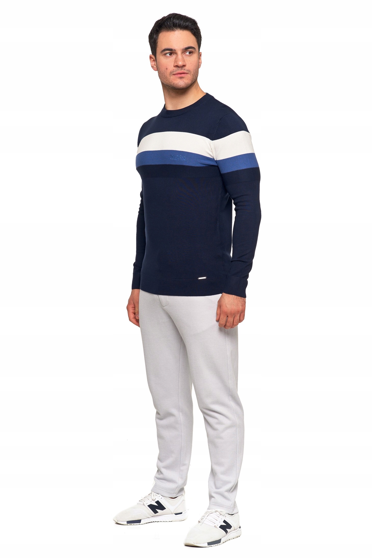 WISKOZOWY MĘSKI KLASYCZNY MIĘKKI SWETER MORAJ PASKI DŁUGI RĘKAW 2XL Materiał dominujący wiskoza