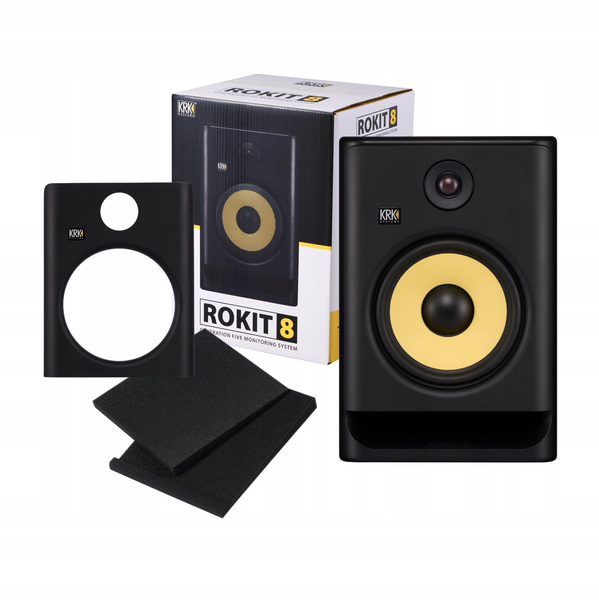 Krk Rokit 8 G5 profesionálny aktívny štúdiový monitor na počúvanie 203 W