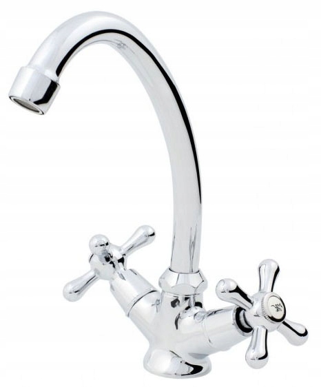 

Bateria Stojąca Zlew Kran Chrom Hydroland Retro