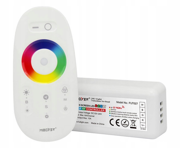 

Zestaw Sterownik Pilot Rgb+w Do Led 12V/24V 10A